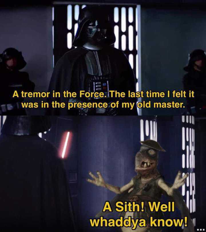 Darth Vader meets his old master…